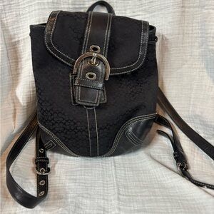 Coach Black Leather Bag